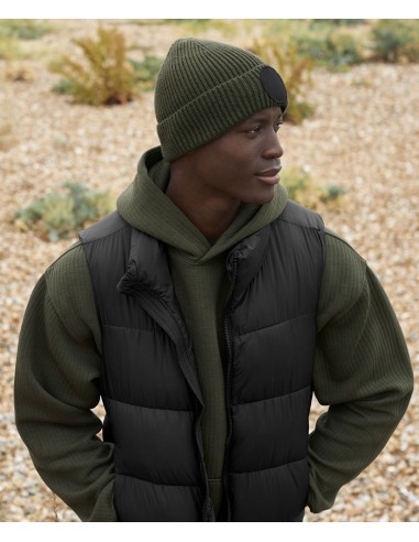 BEE-B332R-Circular Fashion Patch Beanie